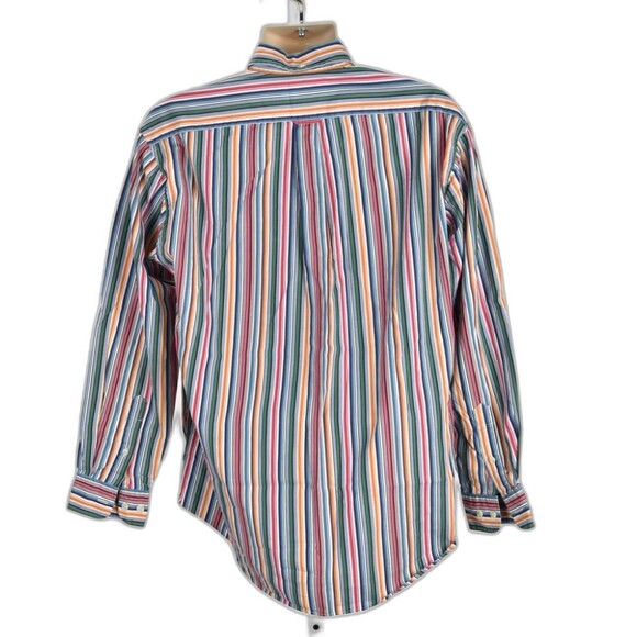 Faconnable Multicolored Stripe Shirt Designed in France Size M - Picture 2 of 3